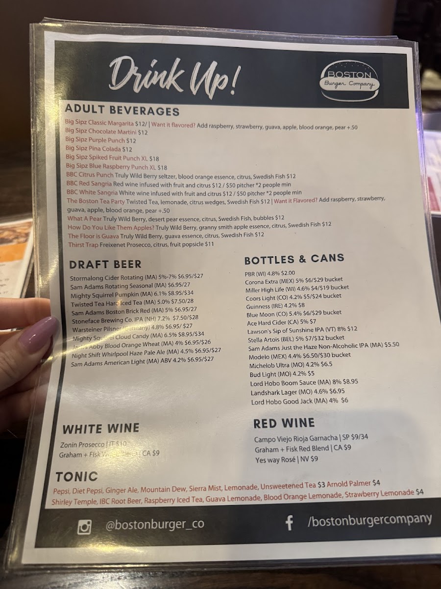 Boston Burger Company - Boylston St. Menu - Image 5